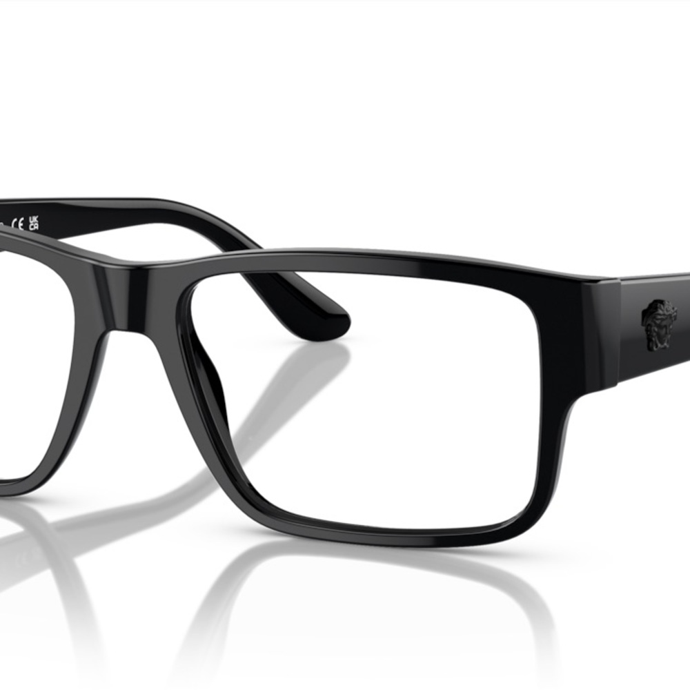 Versace Glossy Black Eyewear - Picture 2 of 3